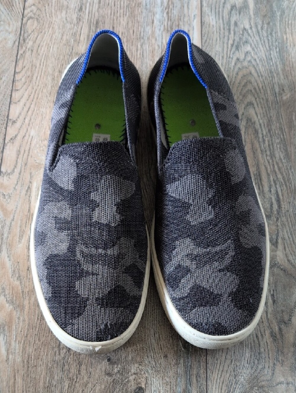 ROTHY'S Original Slip On Sneaker Gray Camouflage Size 10